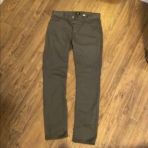 Grey slim work pants